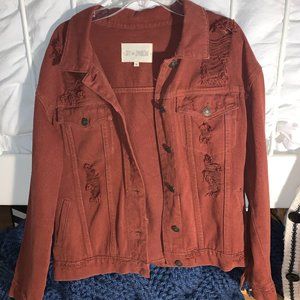 Burnt Orange Denim Jacket